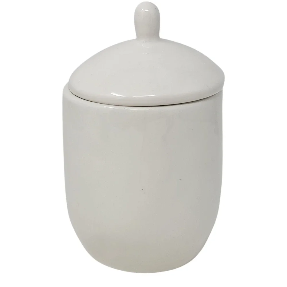 Rae‎ Dunn Magenta Exclusive Ceramic CHIRP Sugar Bowl Lid Bird Typewriter Font 6